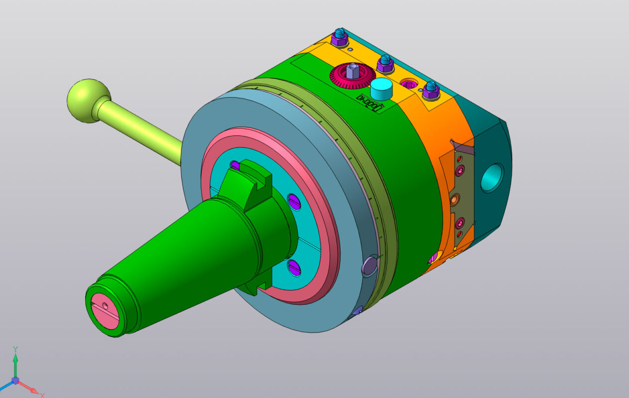 3D модель Расточная головка с микрометрической регулировкой подачи