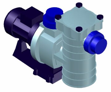 3D модель Оборудование для бассейна. Насос 3D. Kripsol.