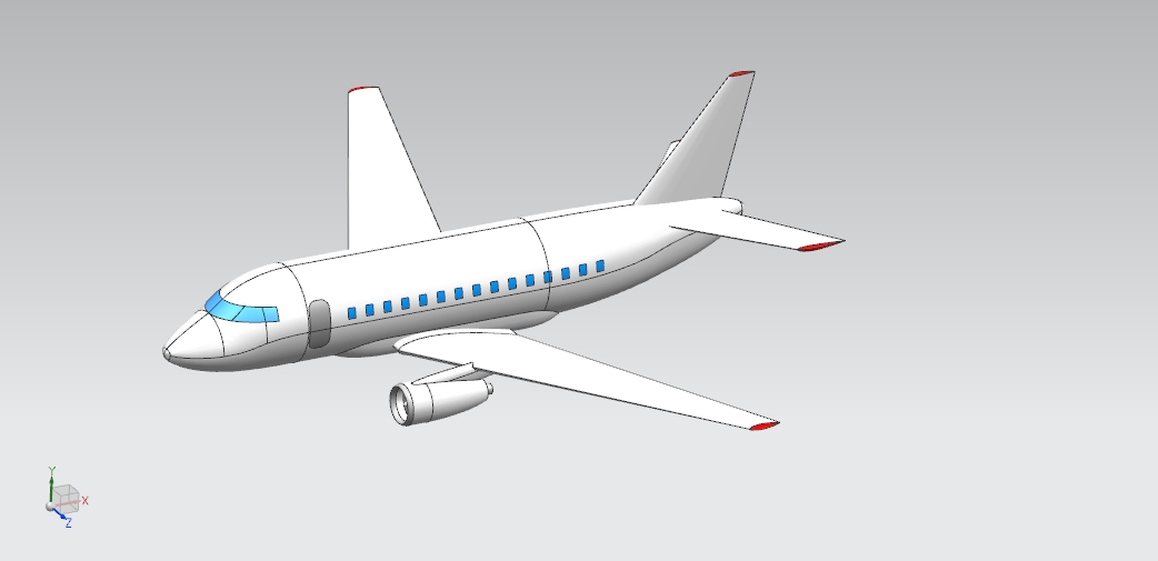 3D модель 3D Модель Sukhoi Superjet 100