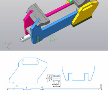 3D модель Тиски из листа