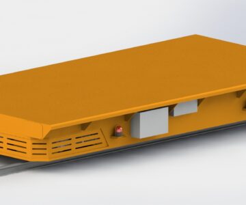 3D модель Тележка передаточная автономная грузоподъемностью 100 тонн