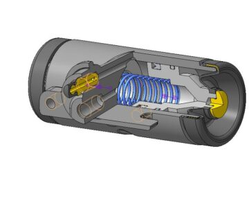3D модель Тормозной цилиндр автомобиля УРАЛ и его модификаций