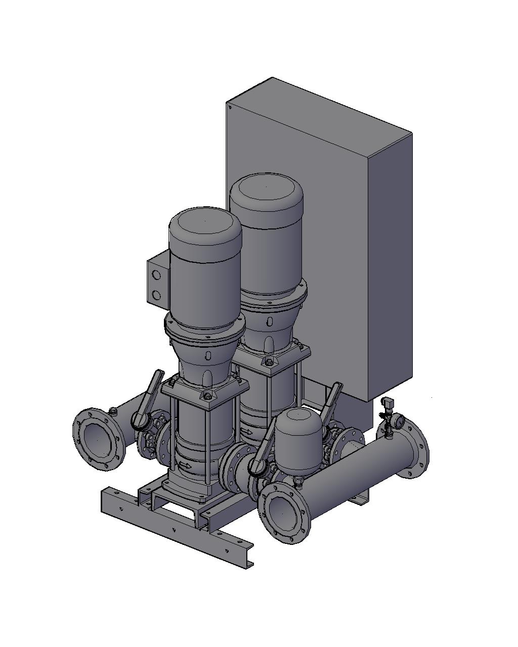 3D модель Насосная станция KSB