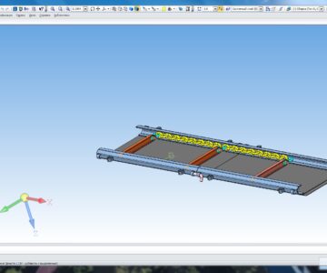 3D модель Рештак конвеера