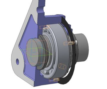 3D модель Подшипниковый узел шнекового насоса UTIFORM
