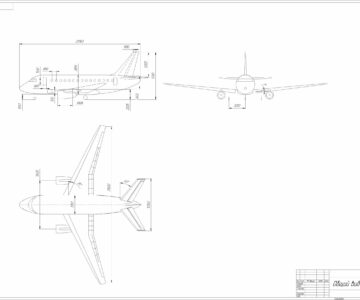 Чертеж Чертеж Superjet 100