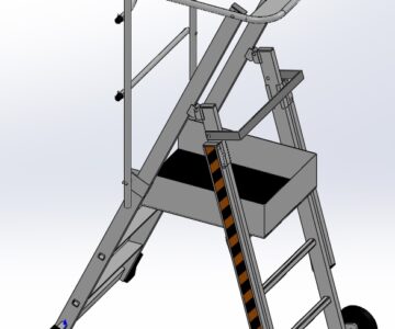 3D модель Лестница-платформа