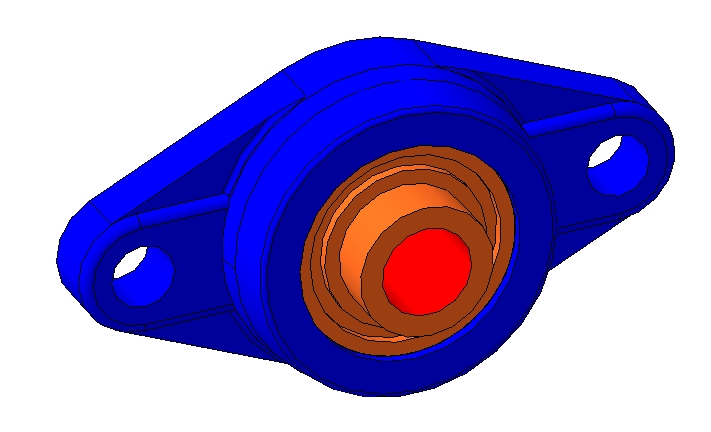 3D модель Подшипниковый узел NSK UCFL 203