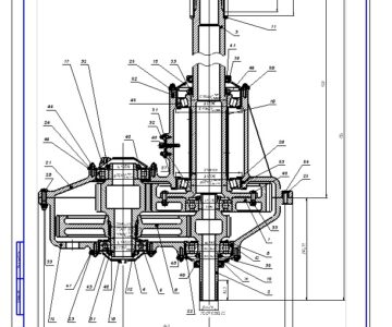 Чертеж Редуктор вертолета МИ-2