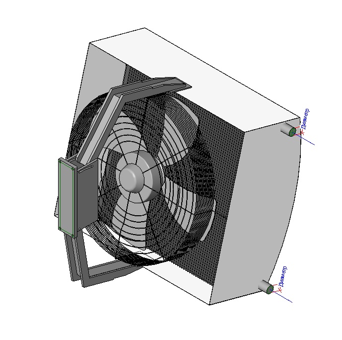 3D модель Тепловентилятор