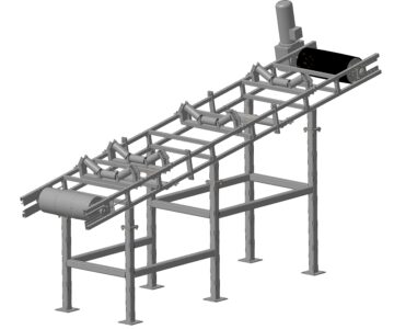 3D модель Конвейер ленточный - 650