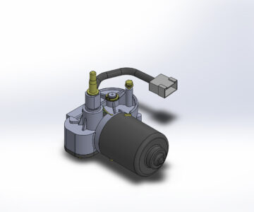 3D модель Мотор привода стеклоочистителя DZN