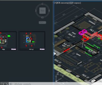 3D модель Проект вентиляции коттеджа