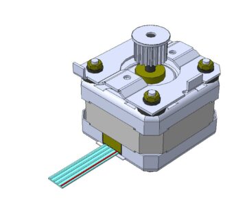 3D модель Шаговый двигатель EM-257
