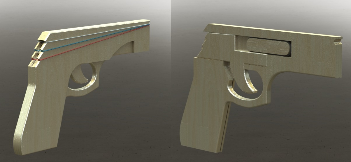 3D модель Резинкострел