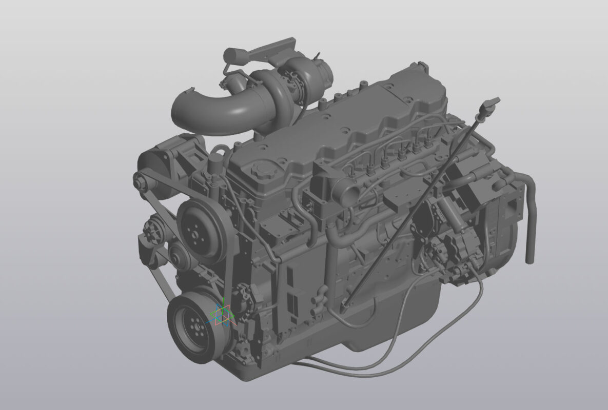 3D модель 3D Модель двигателя Cummins QSB6.7