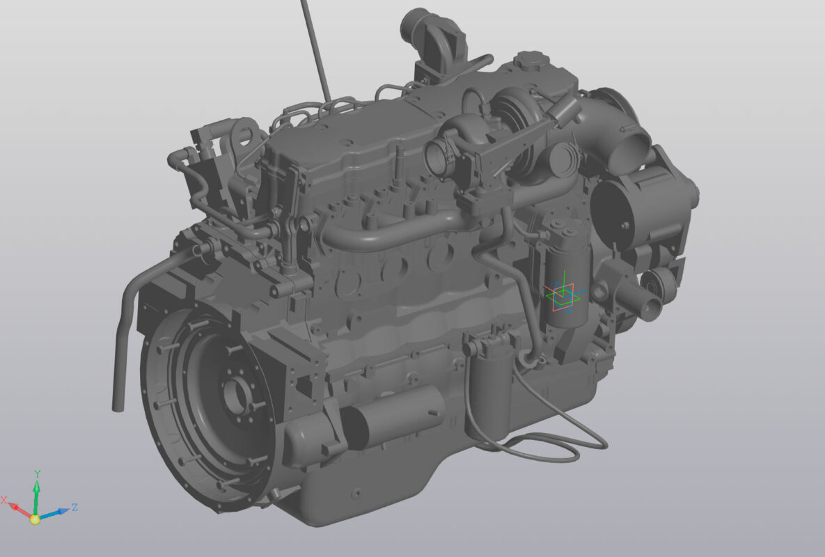 3D модель 3D Модель двигателя Cummins QSB6.7