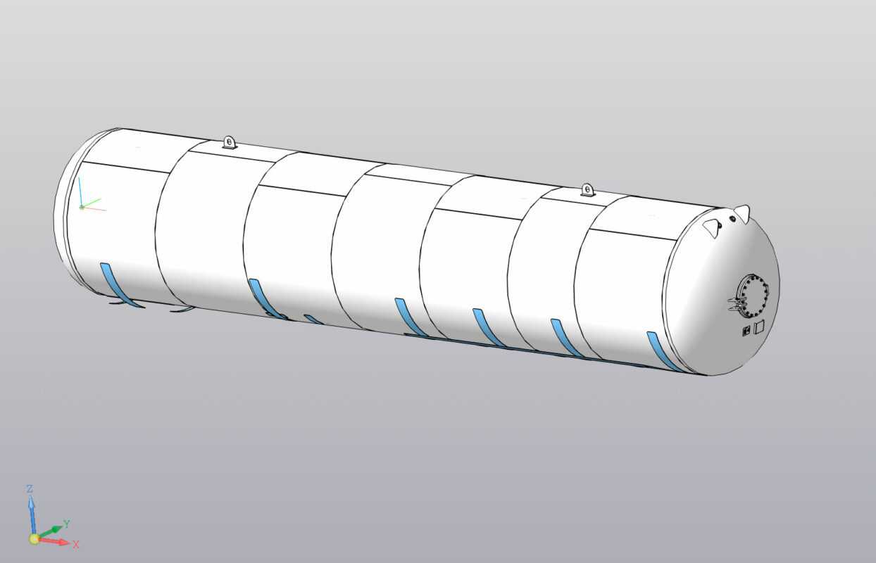 3D модель Емкость газовоза 41м3