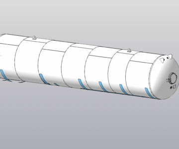 3D модель Емкость газовоза 41м3