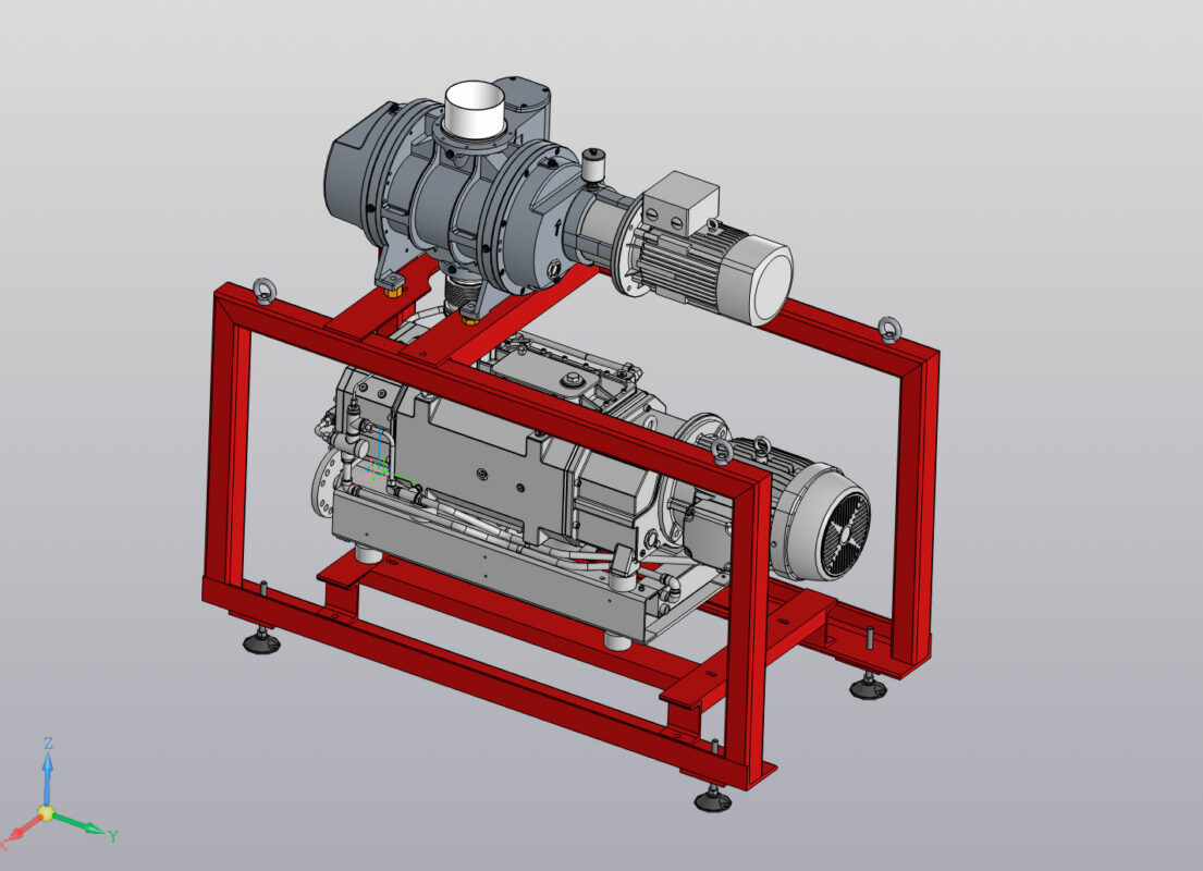 3D модель 3D модель вакуумного насоса Pfiffer Vacuum
