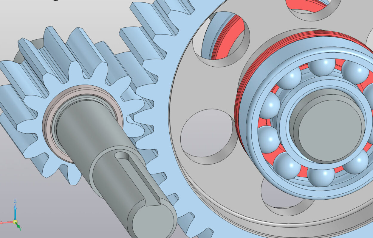 3D модель Редуктор одноступенчатый u=3