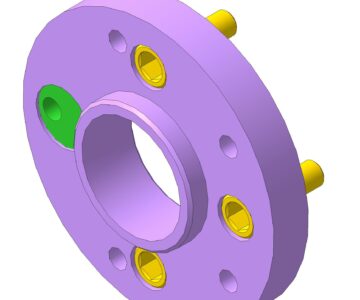 3D модель Переходная колесная проставка с 100*4 на 114.3*5
