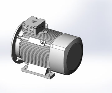 3D модель Двигатель трёхфазный Vem motors K21R 315 s2