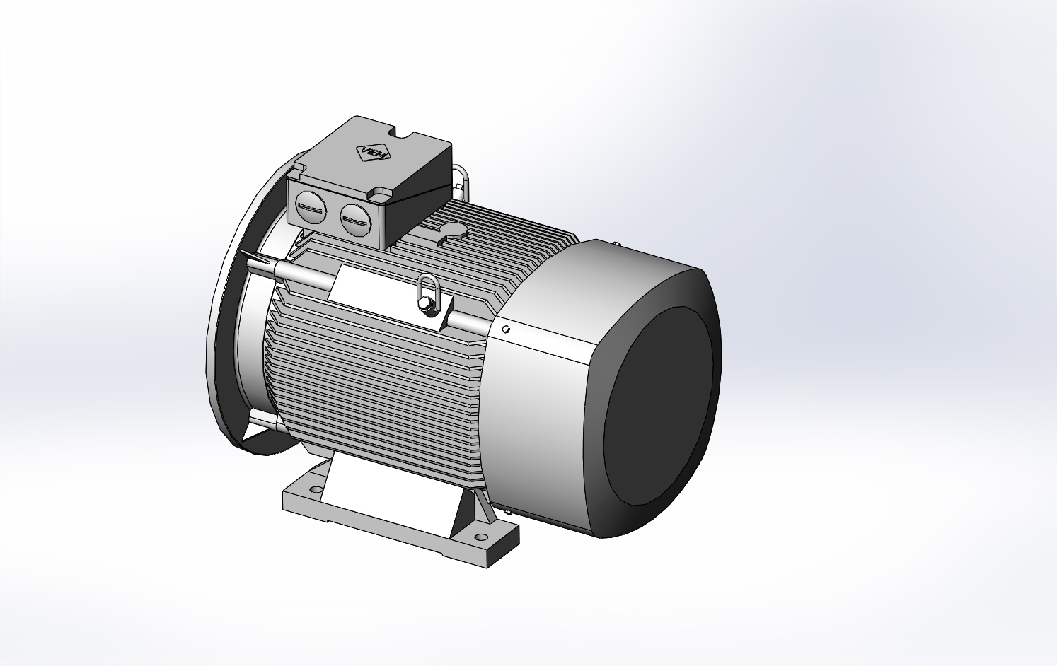 3D модель Двигатель трёхфазный Vem motors K21R 315 s2