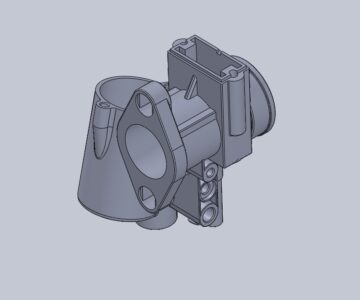 3D модель Корпус карбюратора К-301(левый)