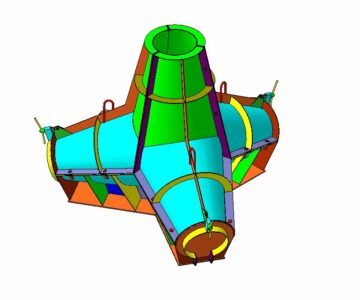 3D модель Металлоформа для изготовления тетрапода Т-5,0