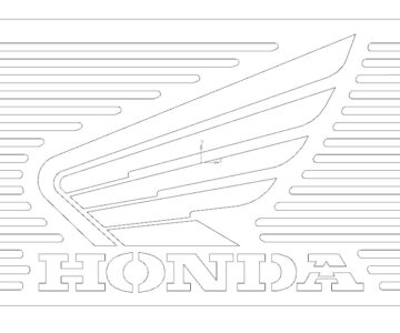 Чертеж Решетка HONDA