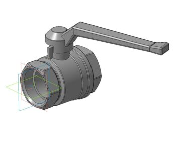 3D модель Кран шаровый ду-40