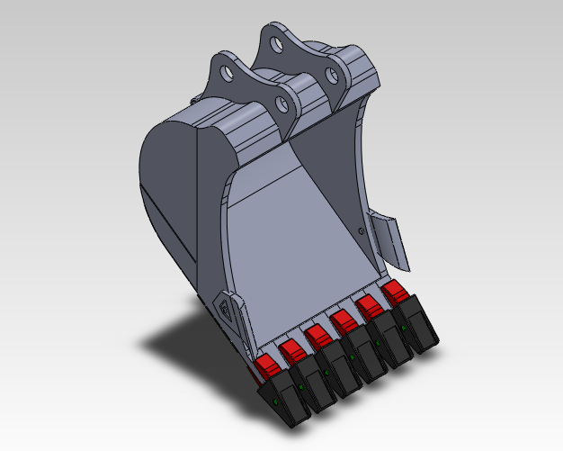 3D модель Ковш погрузчика KOMATSU