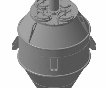 3D модель Контейней конический с месилкой