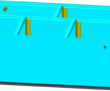 3D модель Бак для СОЖ вальцешлифовального станка
