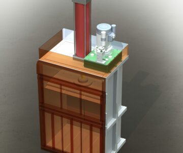 3D модель Гидравлический пресс для макулатуры.