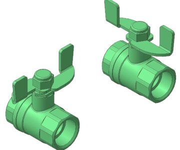 3D модель Кран шаровый Ду15 1/2"