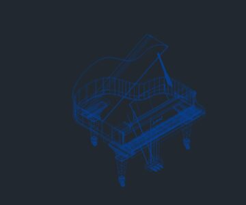 3D модель 3D модель рояля jasicki