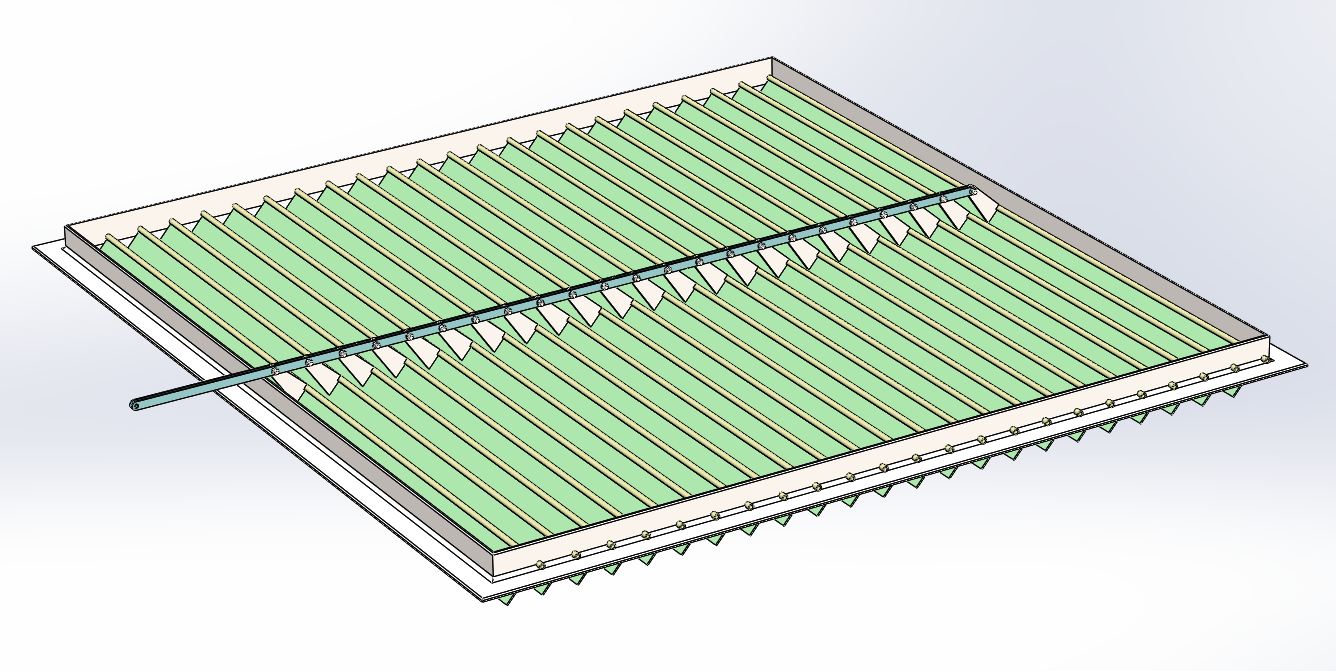 3D модель Вентиляционная решетка с регулируемым открыванием
