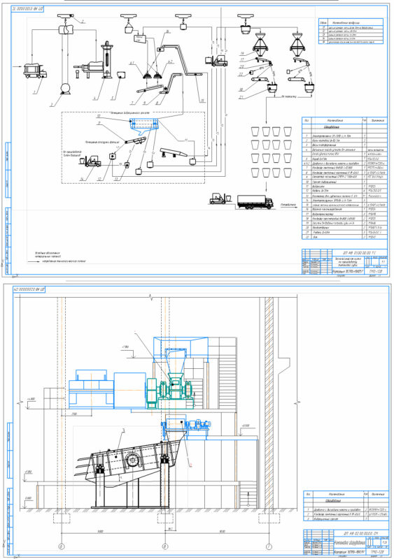 Чертеж Повышение производительности и качества грохочения губчатого титана