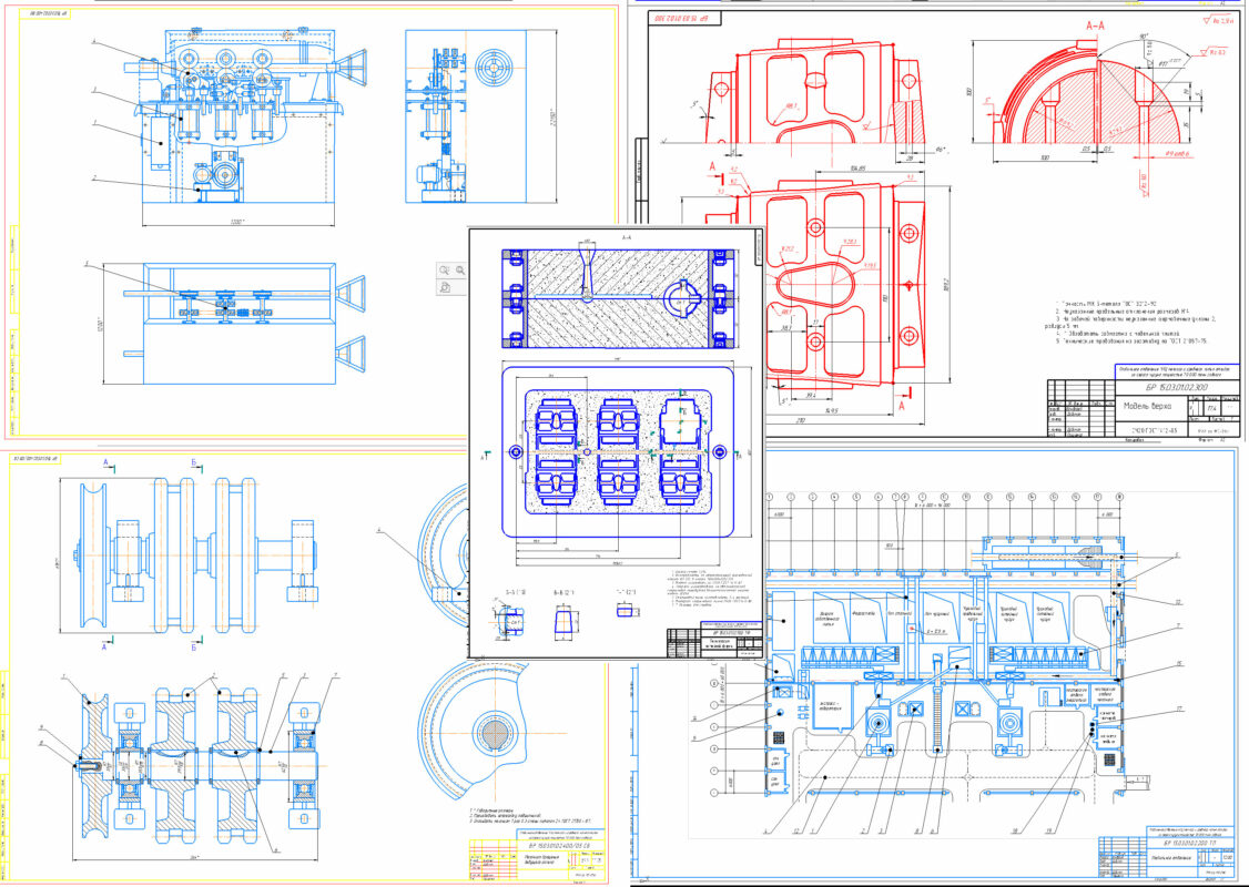 Чертеж ВКР технология изготовления отливки из серого чугуна. Трайб - аппарат