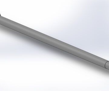 3D модель Вал задний для автомобиля УАЗ-469