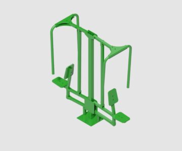 3D модель Уличный тренажёр "Жим горизонтальный"