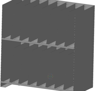 3D модель Стелаж с карманами для нужд