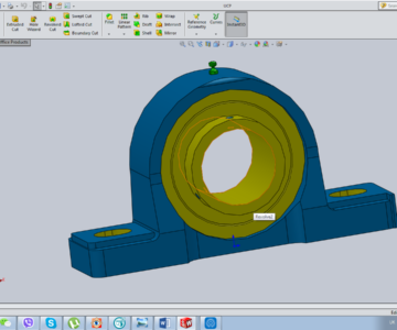 3D модель Подшипниковый узел UCF214, UCFL205, UCFC218, UCP205, UCT205