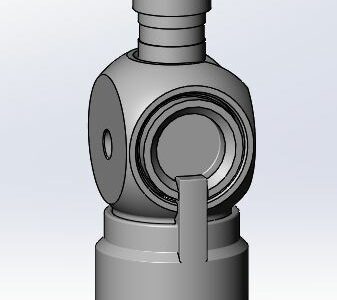 3D модель Кран переходник