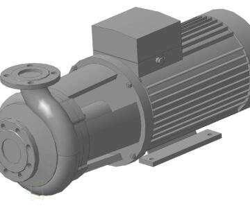 3D модель Насос WILO-CronoBloc- BL65/190-18,5/2
