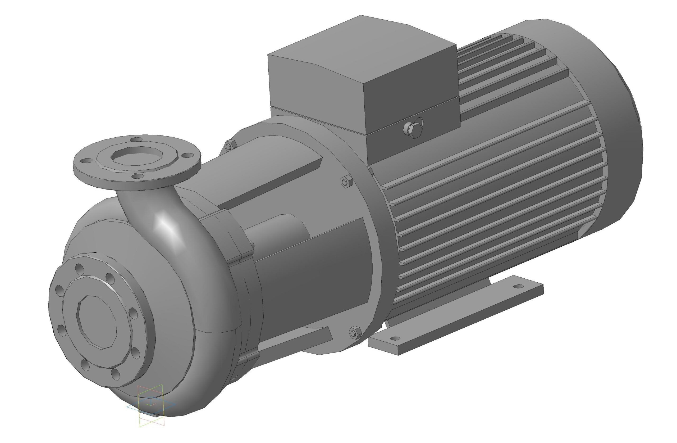 3D модель Насос WILO-CronoBloc- BL65/190-18,5/2