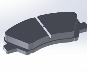 3D модель Тормозная колодка автомобиля Хендэ