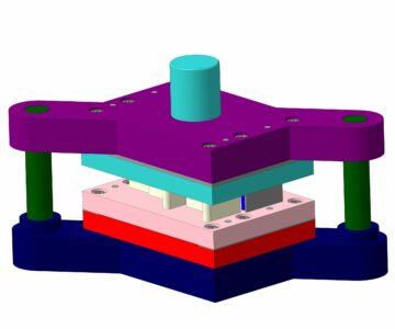 3D модель Последовательно вырубной штамп